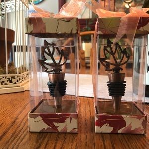 Autumn leaf wine/ bottle stopper